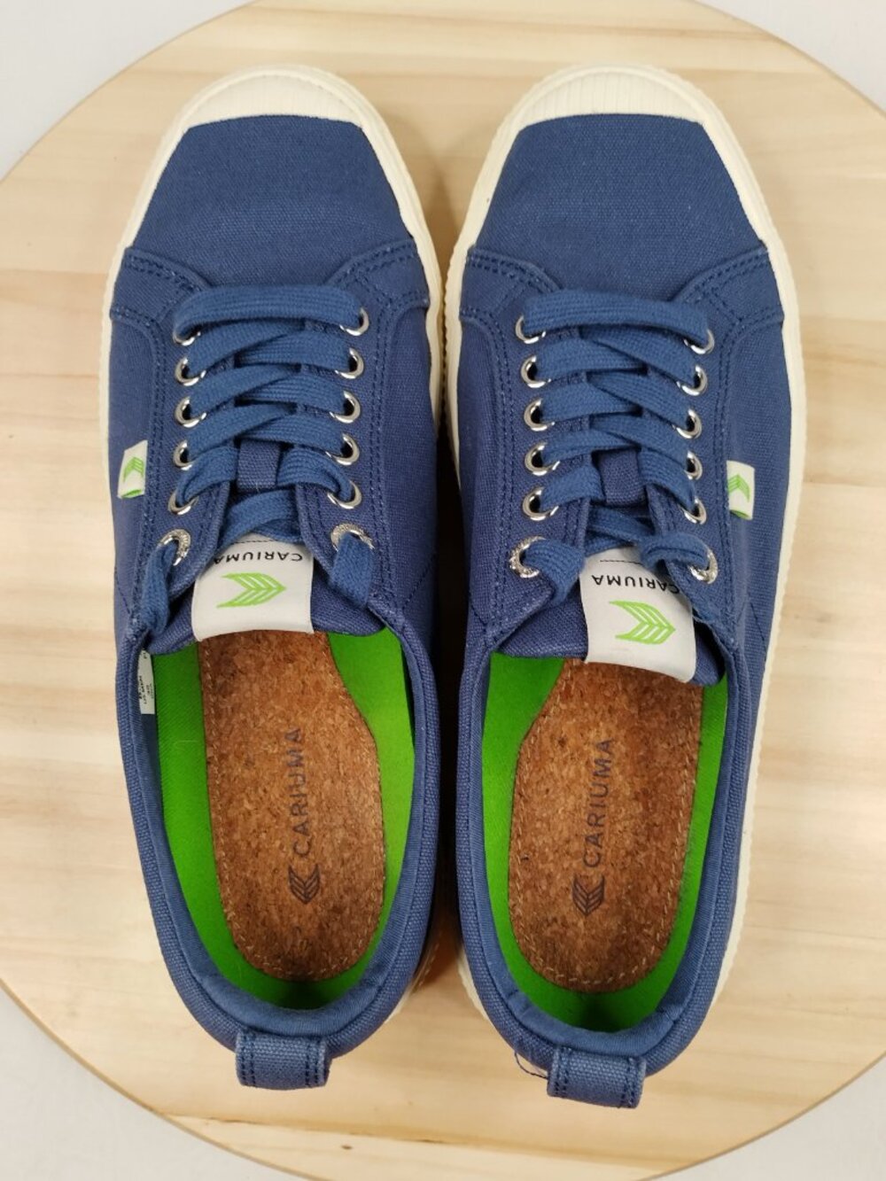 Cariuma OCA Low‎ Shadow Blue Canvas Sneakers Women US 10 - Picture 7 of 11